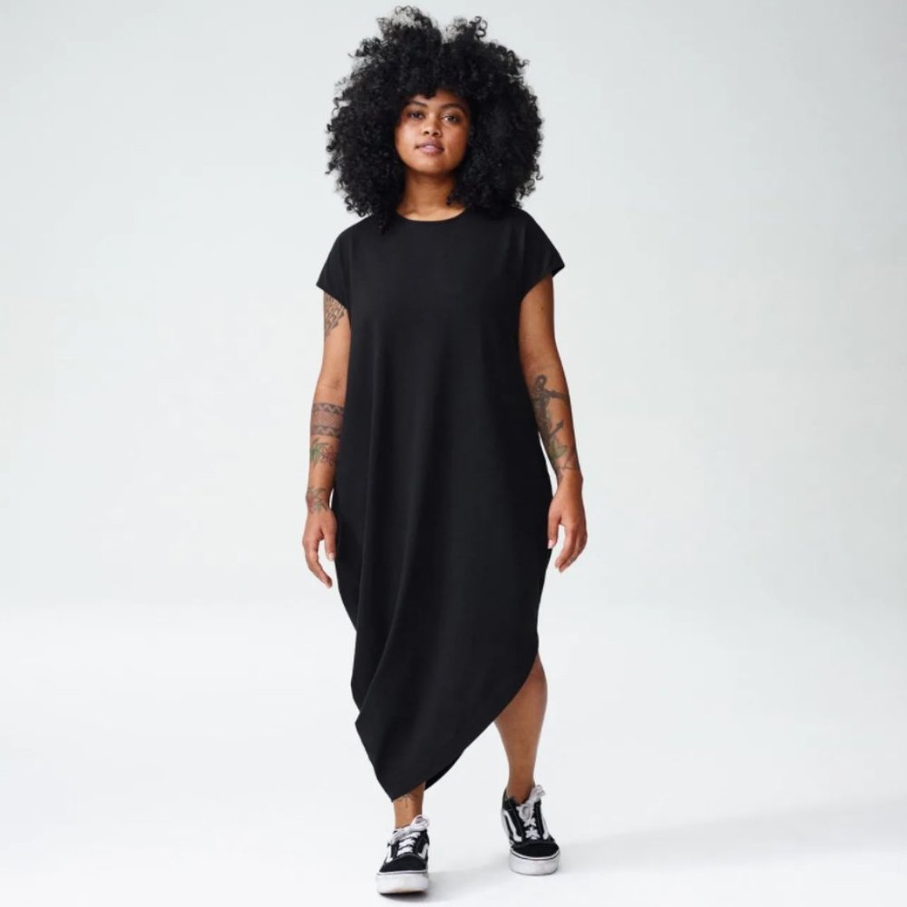 Universal Standard Black Geneva Dress 3XS Petite